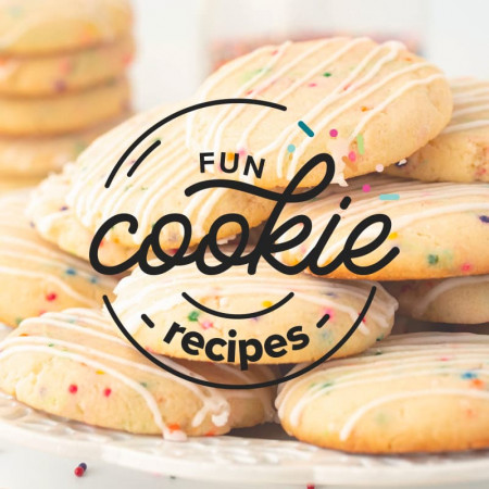 Fun Cookie Recipes Design Mockup.