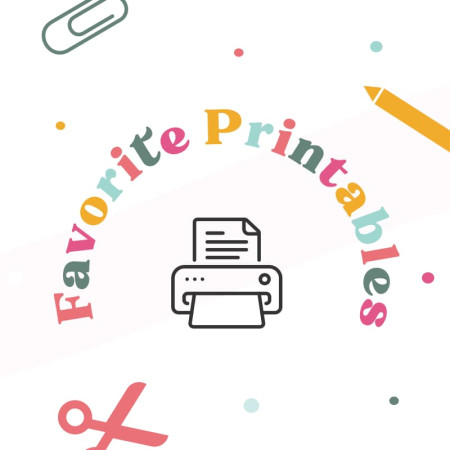 Favorite Printables logo mockup.
